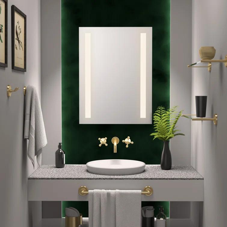 Designer II Wall Mounted 22.50"L Tempered Glass Shelf |Floating Glass Shelf