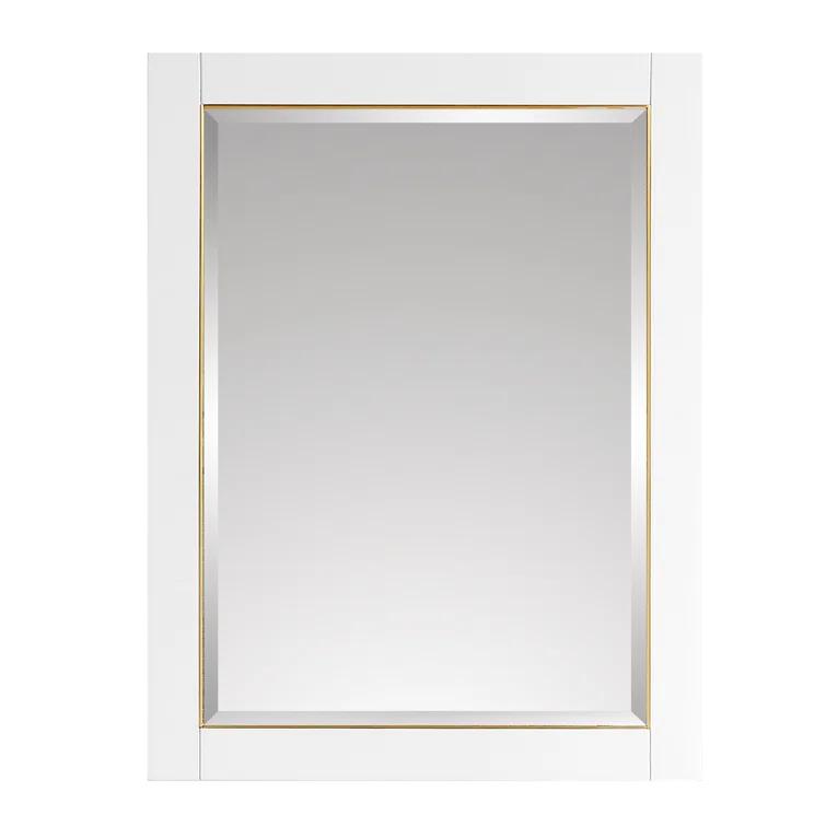 AVANITY  Mason 24 in. Wall Mounted Mirror with Matte Gold Trim - 24"W x 32"H White White