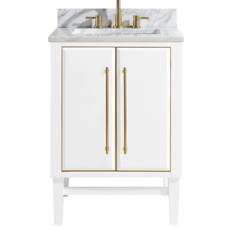 Avanity Mason-Vs25-G-C Mason 25" Free Standing Single Basin Vanity Set - White