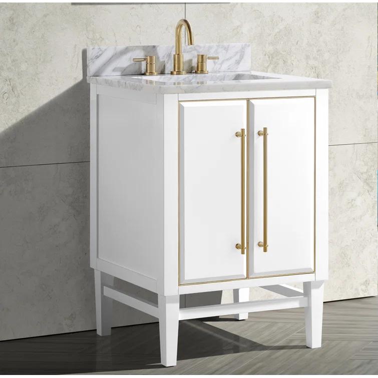 Avanity Mason-Vs25-G-C Mason 25" Free Standing Single Basin Vanity Set - White