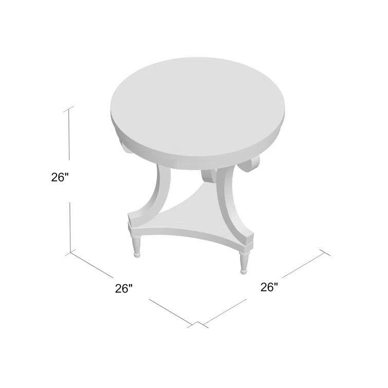 Belmont Solid Wood Top End Table