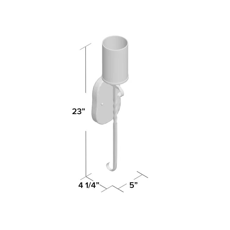 Casa 1-Light Wall Sconce with Clear Seedy Glass Shade