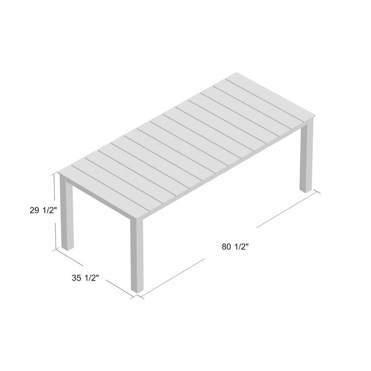 Modway Maine 80" Outdoor Patio Dining Table
