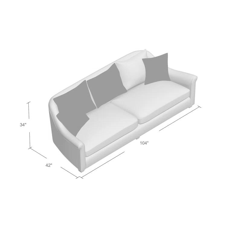 Red Barrel Studio® Chaketa 104'' Upholstered Sofa