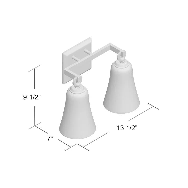 Generation Lighting Monterro 9 1/2" Satin Nickel 2-Light Wall Sconce