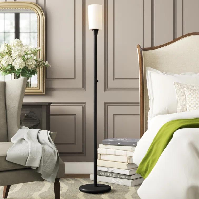 Robert Abbey Nina 70.5'' Deep Patina Bronze Torchiere Floor Lamp