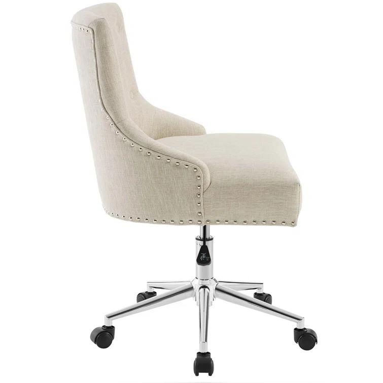 Carson Carrington Lagefors Tufted Swivel Upholstered Fabric Office Chair by Modway
