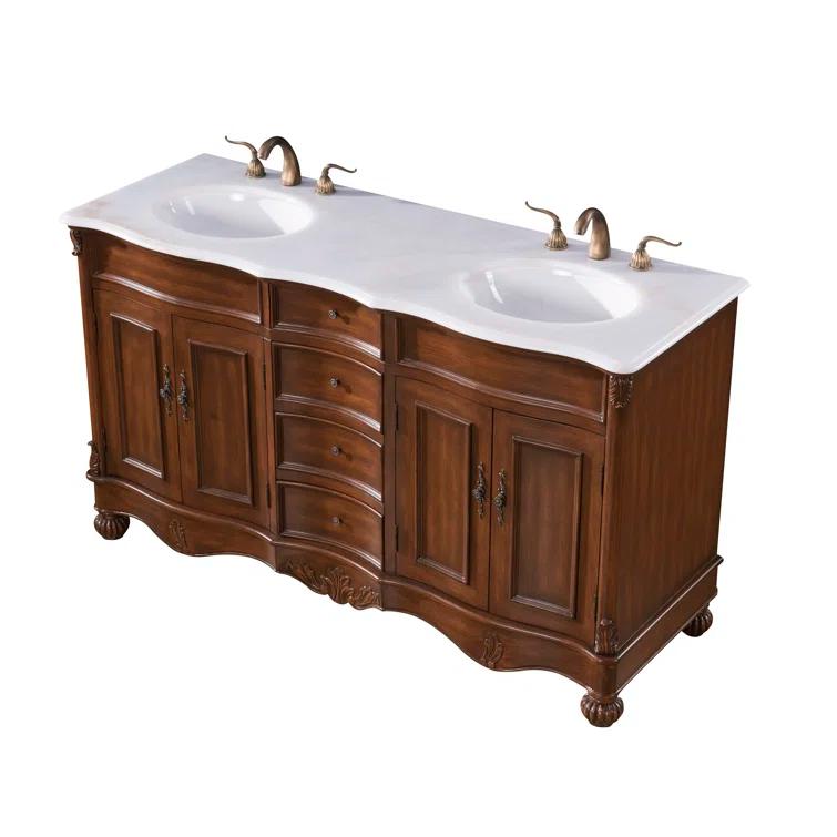 Etta Avenue™ Mannie 60'' Double Bathroom Vanity with Top