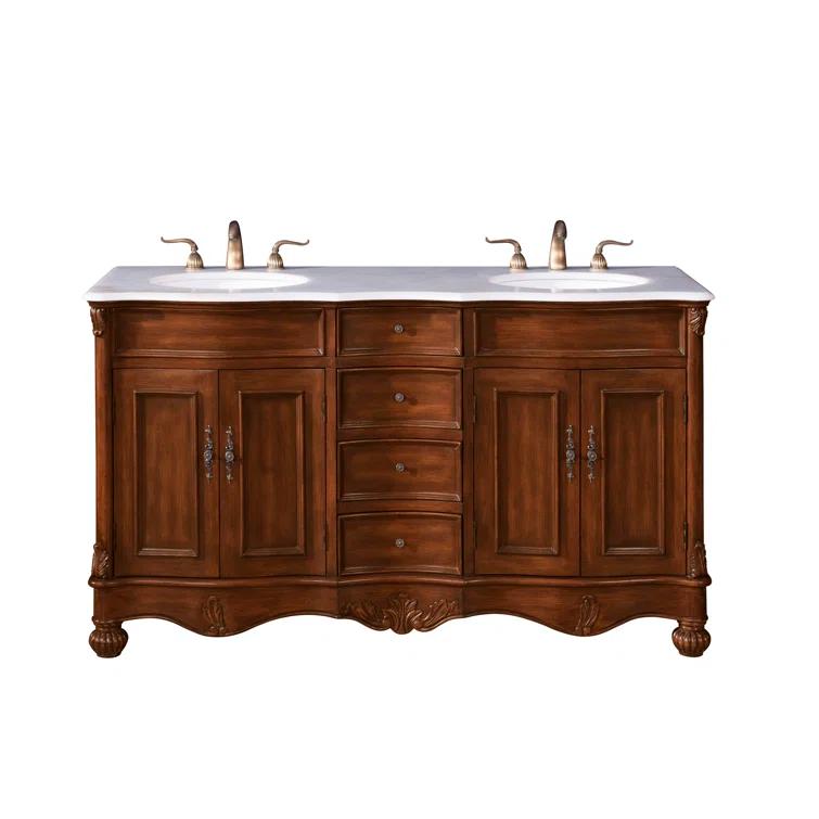 Etta Avenue™ Mannie 60'' Double Bathroom Vanity with Top