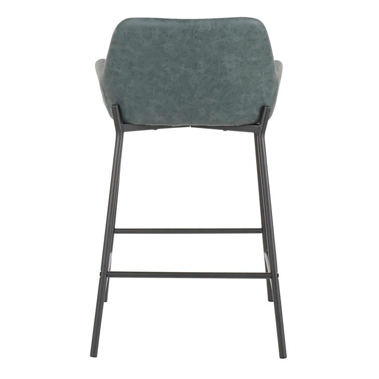 Greely Upholstered Counter Stool with Metal Frame