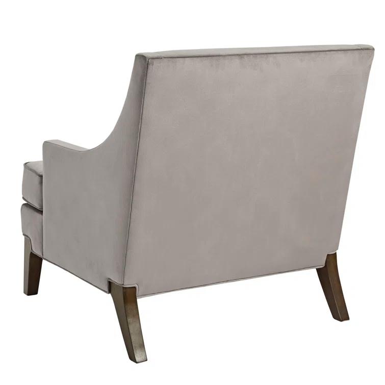 Anna Martha Stewart Anna Velvet Armchair with Lumbar Pillow