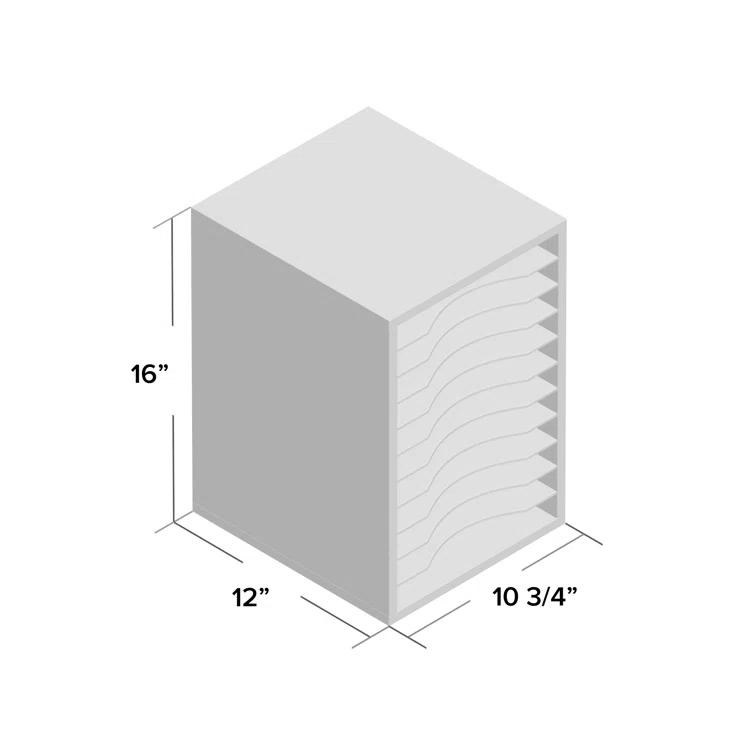 Literature Desktop Organizer With 11 Compartments