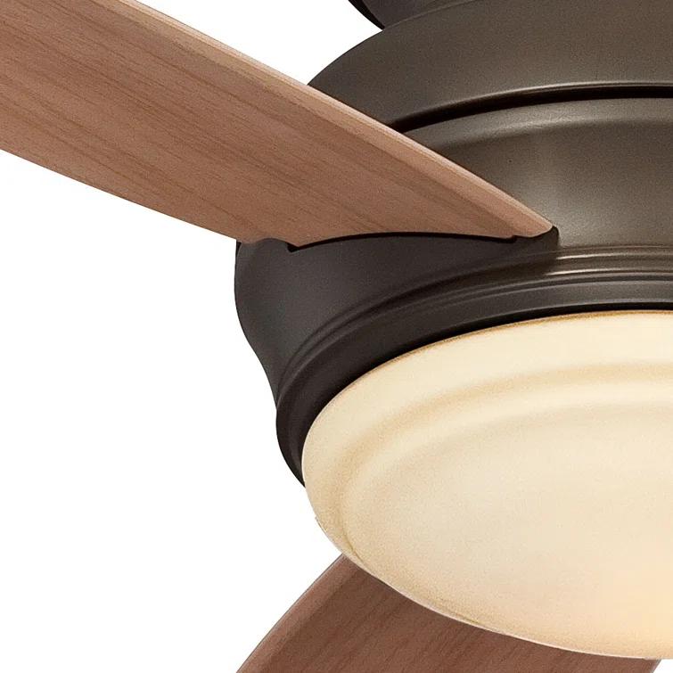 44" Concept II 3 - Blade Outdoor LED Propeller Ceiling Fan with Wall Control and Light Kit Included