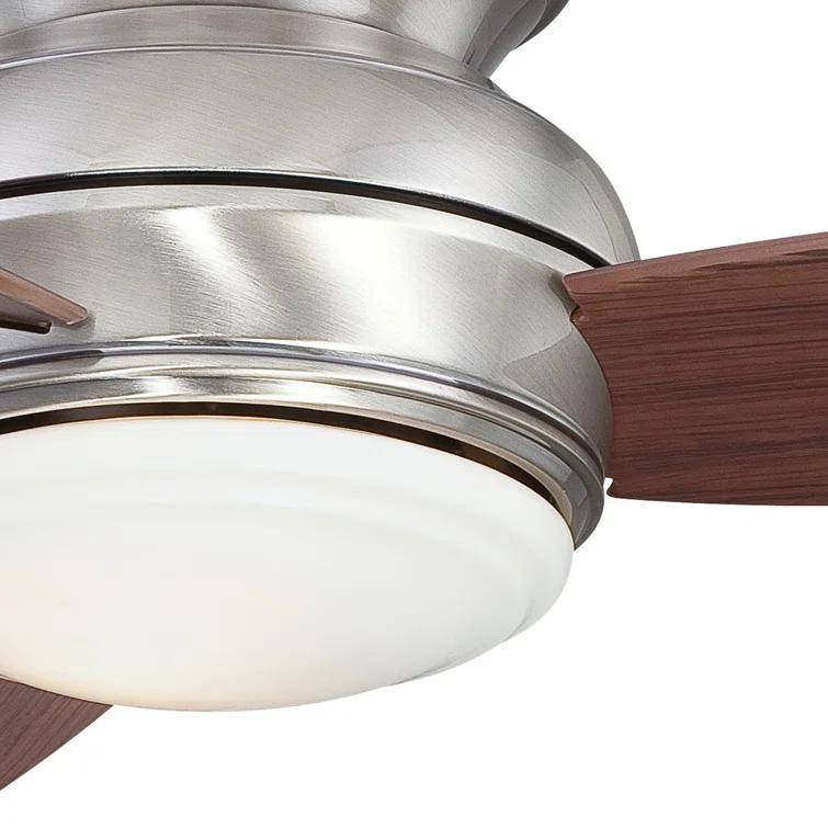 Minka Aire 44" Concept II 3 - Blade Outdoor LED Propeller Ceiling Fan with Wall Control and Light Kit Included