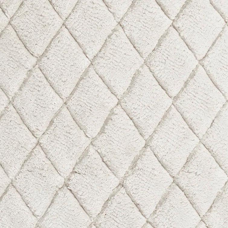 Marquis Diamond Rectangle Cotton Blend Geometric piece Bath Rug Set