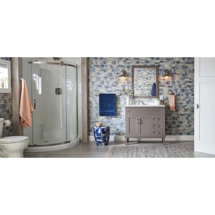 Nature 4 in. x 8 in. Look Glass Straight Edge Subway Decorative Kitchen & Bathroom Wall Tile