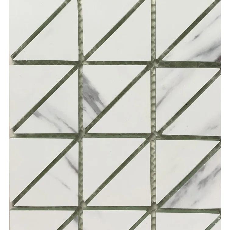 Art Deco Triangle 0.75" x 0.75" Glass Mosaic Tile