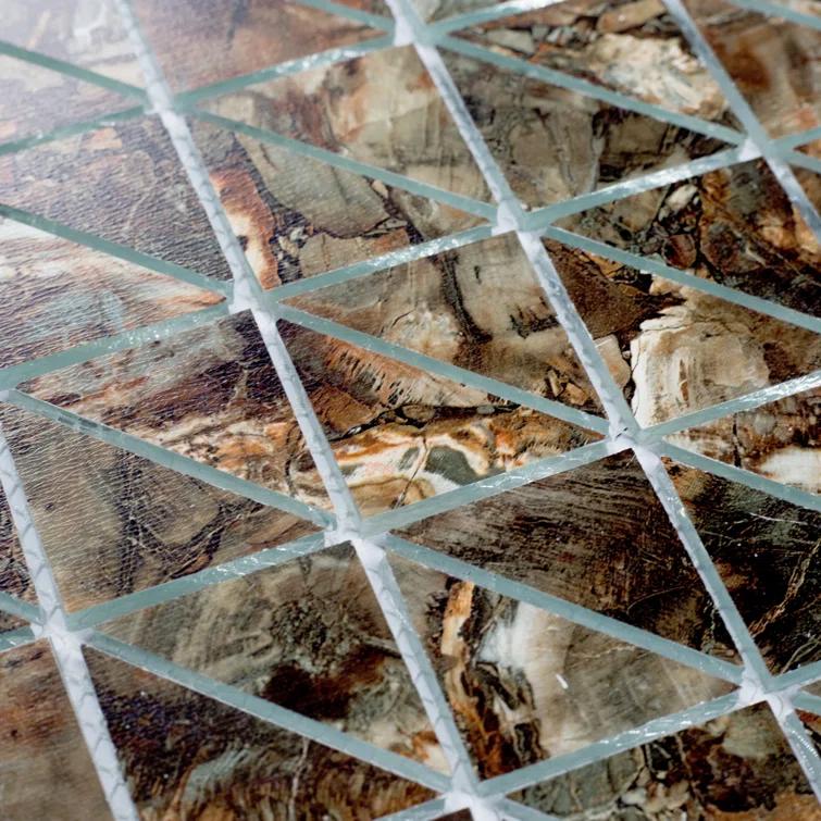 Art Deco Triangle 0.75" x 0.75" Glass Mosaic Tile