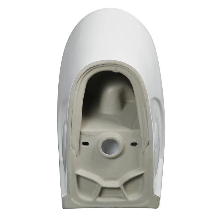Fine Fixtures MOTB7W Dual-Flush Elongated One-Piece Toilet with High Efficiency Flush