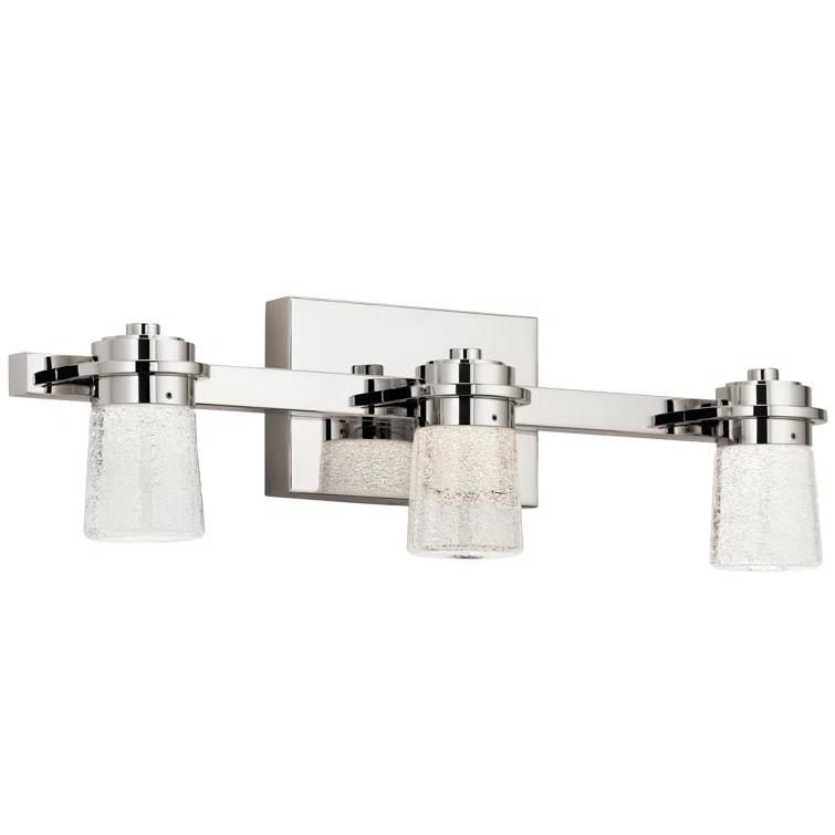 Elan 85070PN Vada Vanity, 3-Light LED 57 Total Watts, Polished Nickel