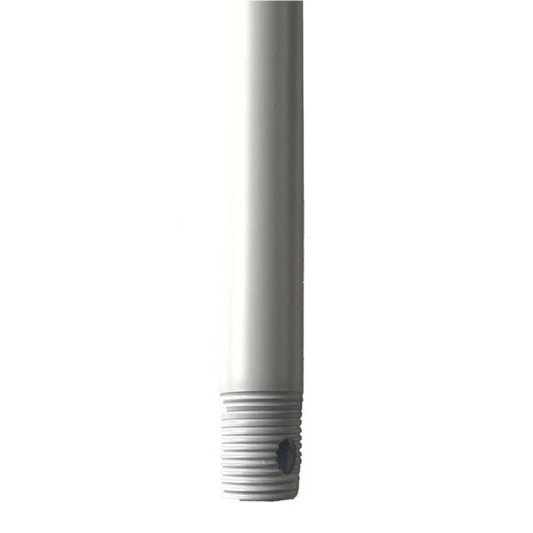 48-Inch Matte White Steel Ceiling Fan Downrod