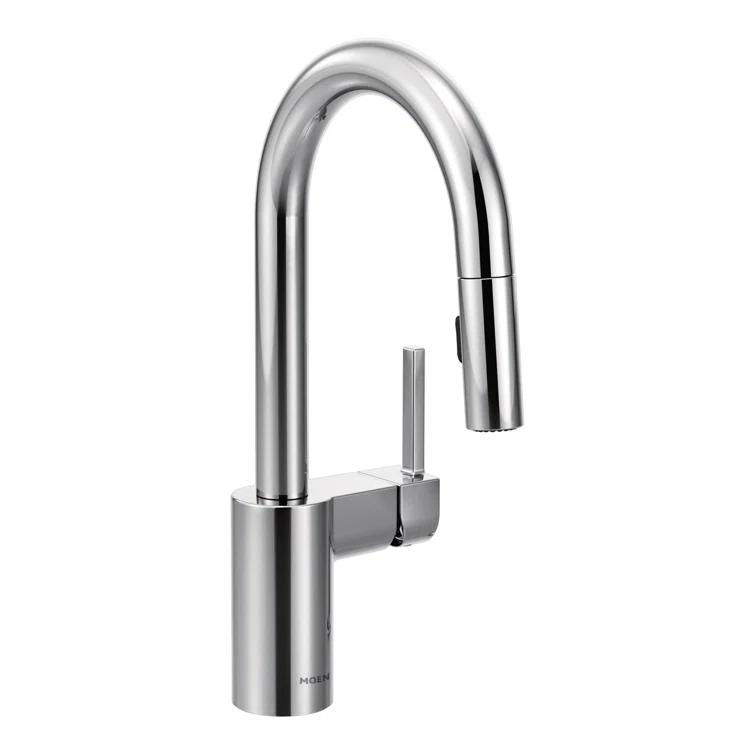 Moen Align One Handle Modern Kitchen Pulldown Faucet with Reflex and Power Clean Technology