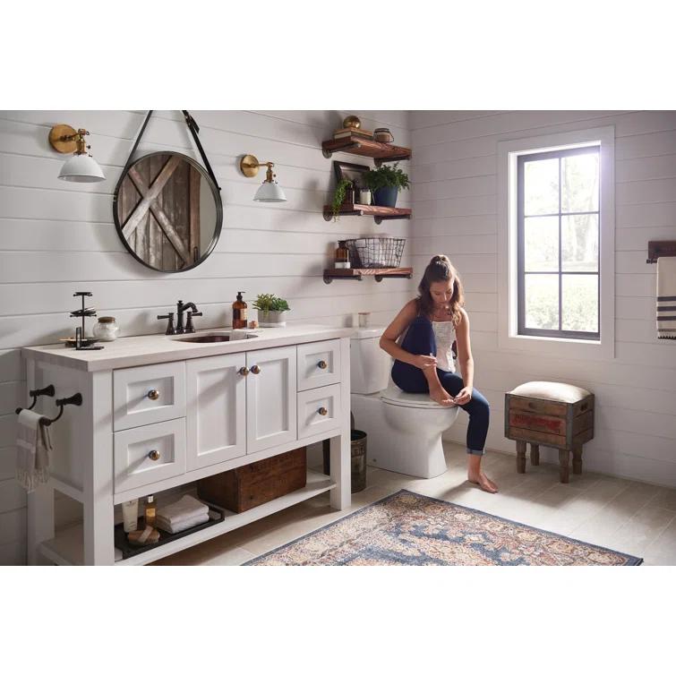 Moen 6401ORB Belfield Two-Handle Centerset Bathroom Faucet in Oil Rubbed Bronze