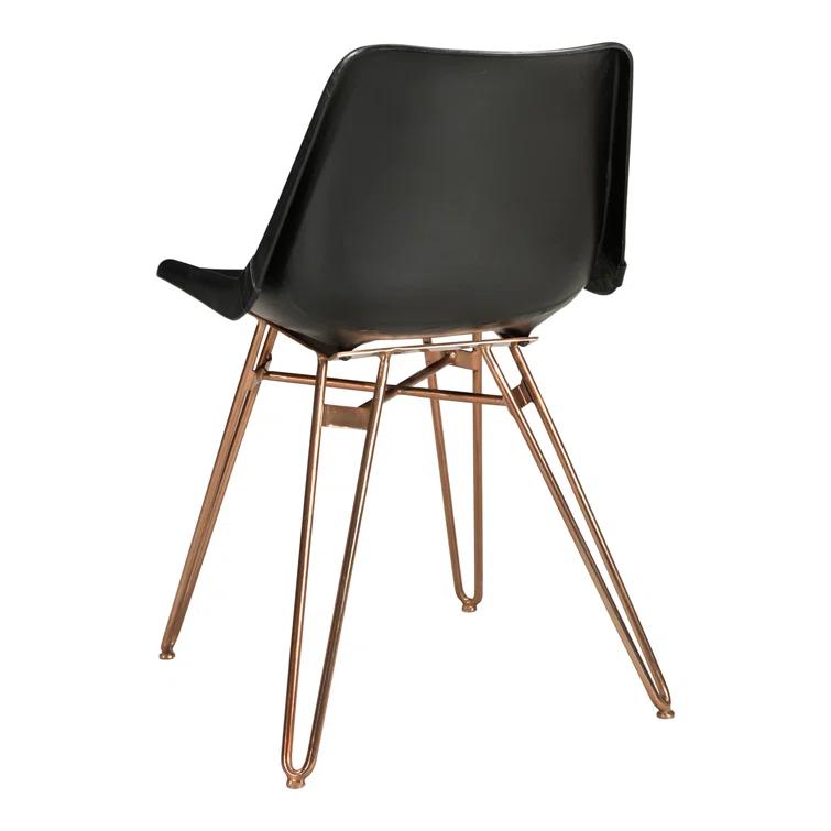 Gingerich 18'' H Genuine Leather Upholstered Side Chair