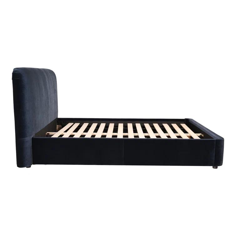 Zien Bed - Blue Velvet / King