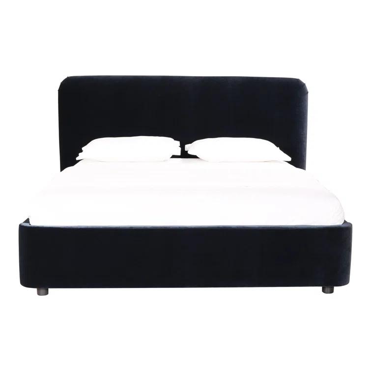 Zien Bed - Blue Velvet / King