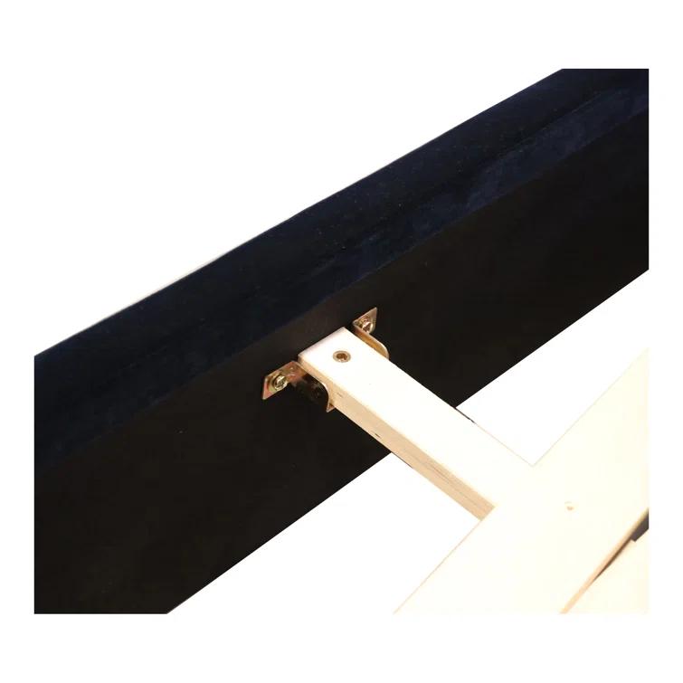 Zien Bed - Blue Velvet / King