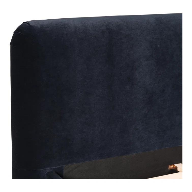 Zien Bed - Blue Velvet / King