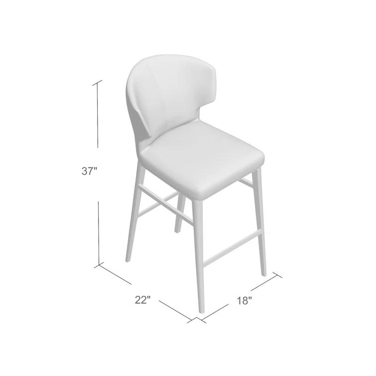 Weiser Upholstered Counter Stool with Metal Frame
