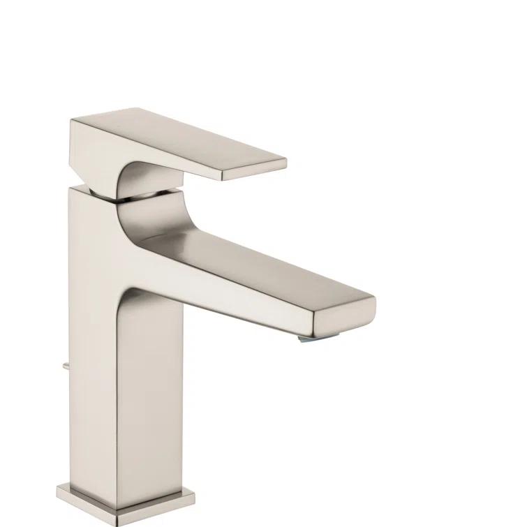 Hansgrohe Metropol Single-Hole Faucet 110 with Lever Handle and Drain Assembly, 1.2 GPM