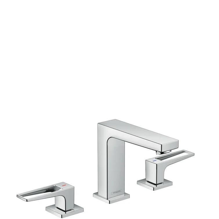 Metropol Low Flow Water Saving Widespread Bathroom Faucet with Drain Assembly