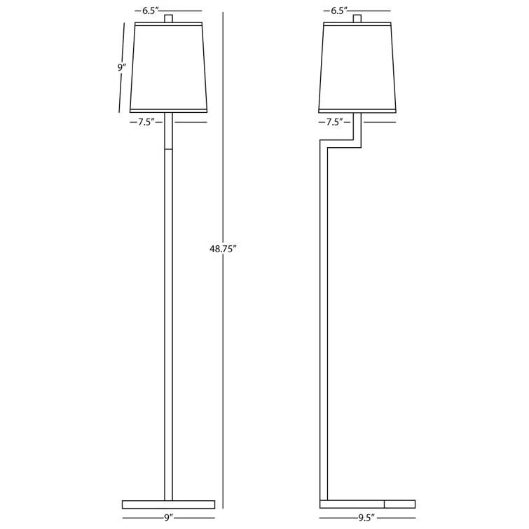 Doughnut 48.75'' Traditional Floor Lamp