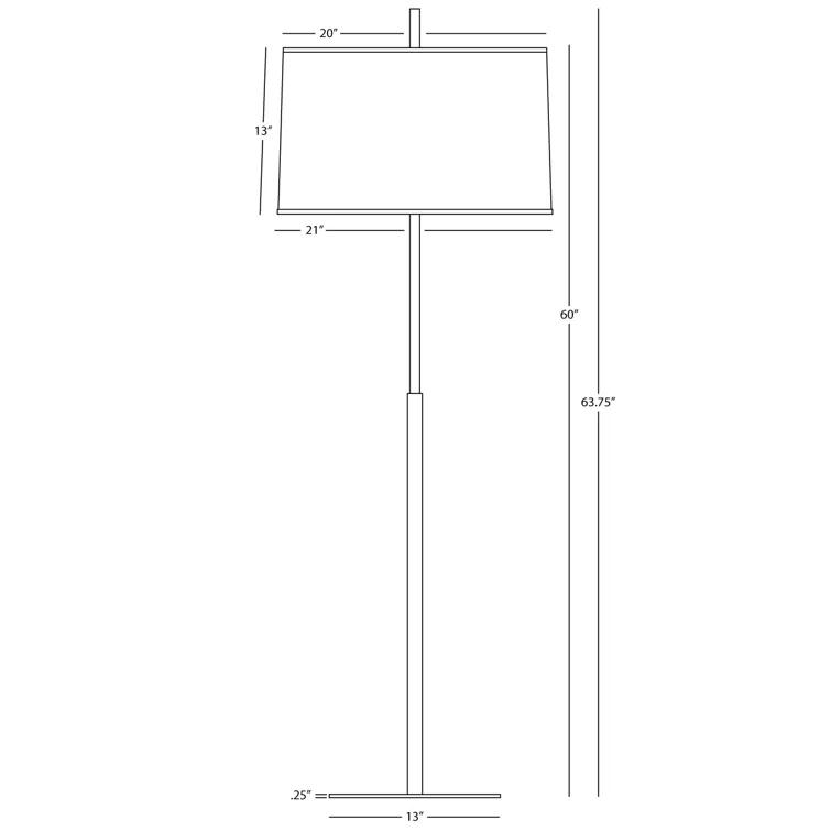 Robert Abbey Echo 63.75'' Traditional Floor Lamp