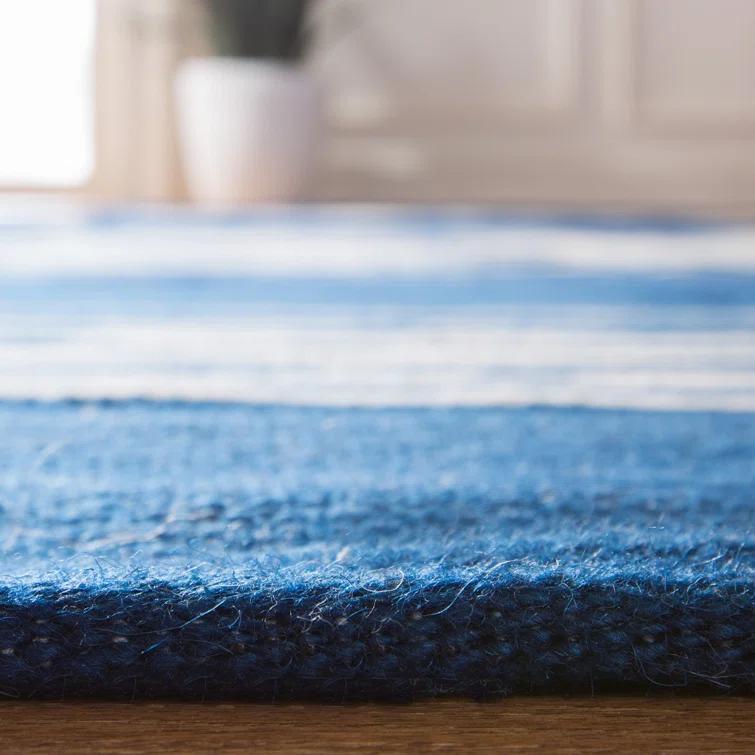 Pacific Stripe Handmade Wool 6' x 9' Area Rug