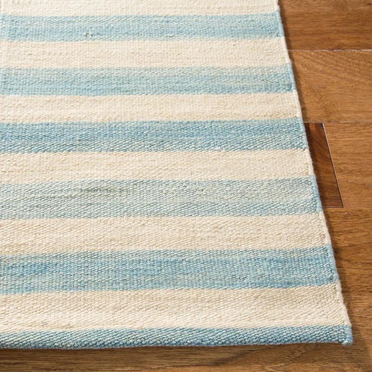 Sky Multi-Color Wool Flat Woven Rectangular Accent Rug