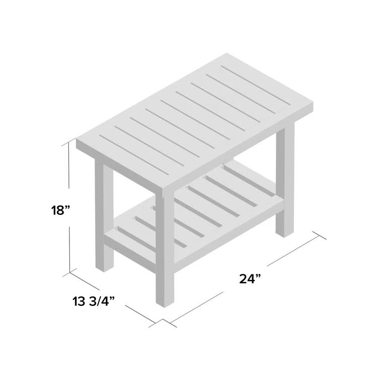 Aqua Teak Spa 24'' W Teak Shower Bench
