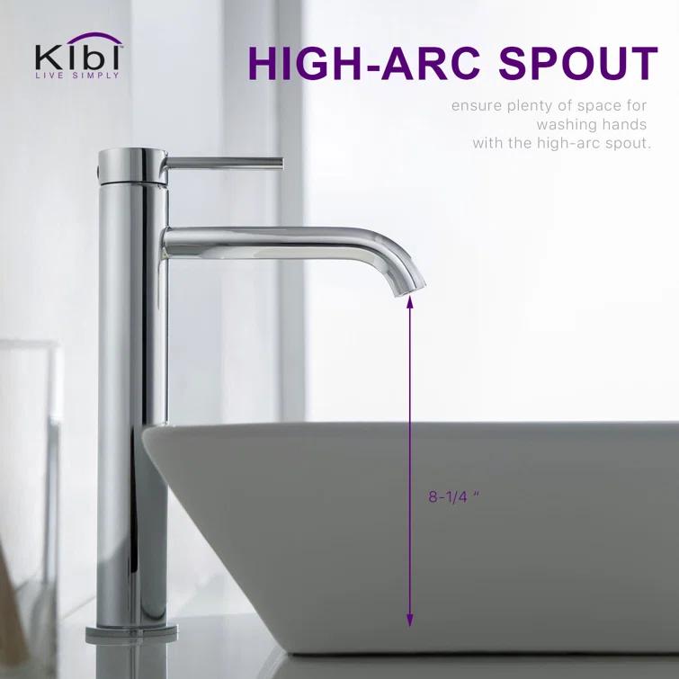 Circular Vessel Sink Faucet Single-handle Bathroom Faucet