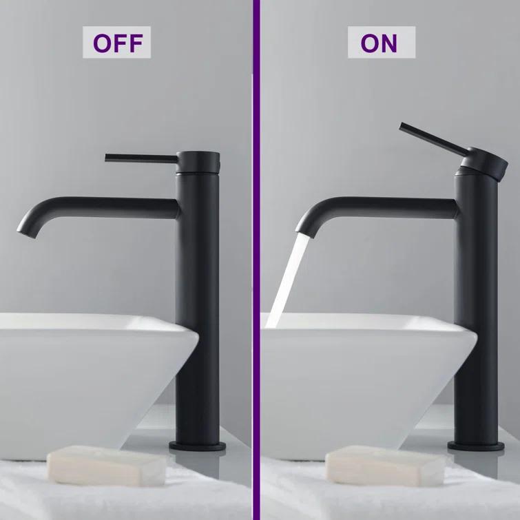 Circular Vessel Sink Faucet Single-handle Bathroom Faucet