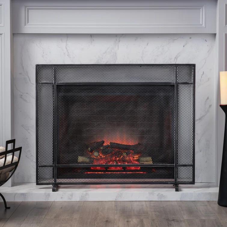 Erick Iron Fireplace Screen