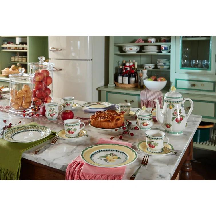 Villeroy & Boch Villeroy & Boch French Garden 6.75 oz. Fleur Sugar Bowl with Lid