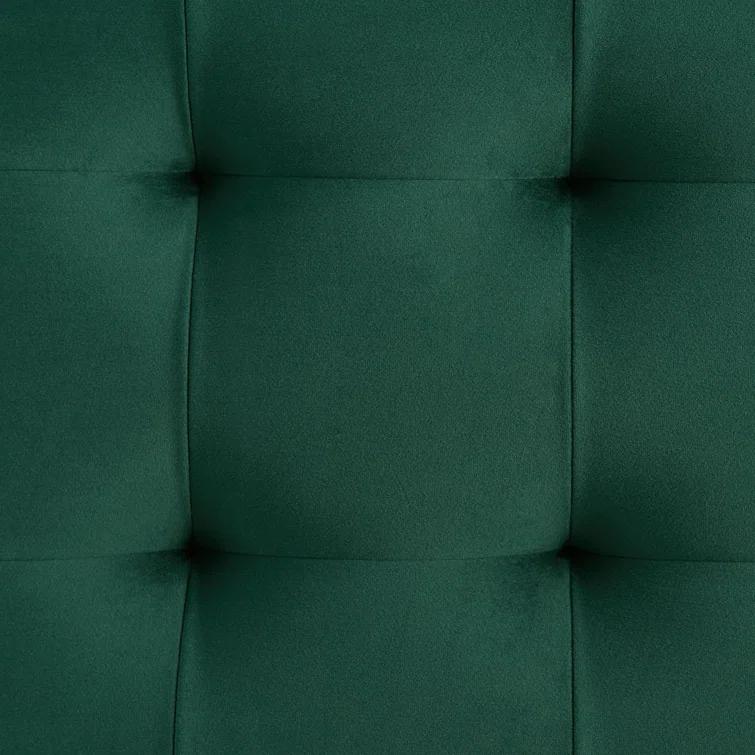 Picket House Furnishings Jude Tufted Storage Ottoman Green: Upholstered Bench with Foam Fill & Plywood Frame