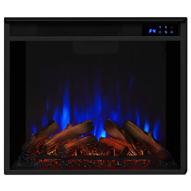 Marlowe 70" Electric Fireplace TV Stand in Black by Real Flame