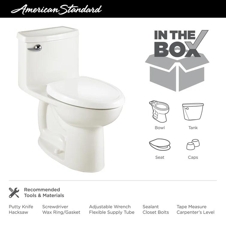 American Standard Cadet 1.28 Gallons GPF Elongated Floor Mounted Kit (Seat Included)