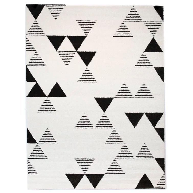 Elle Geometric Cream Area Rug