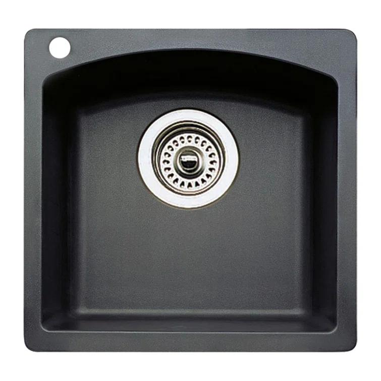 Blanco Diamond 15" L x 15" W Dual Mount Bar Sink 440204-2