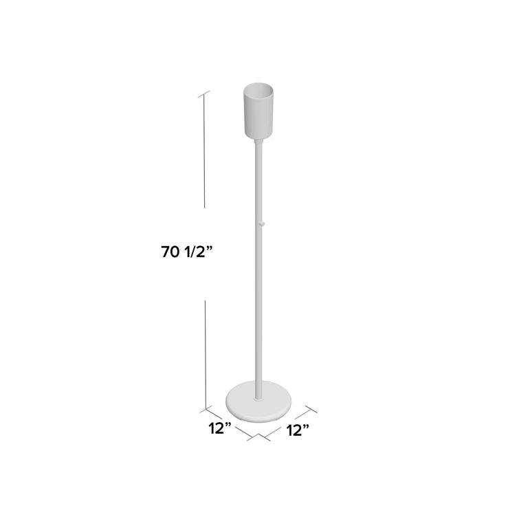 Robert Abbey Nina 70.5'' Deep Patina Bronze Torchiere Floor Lamp